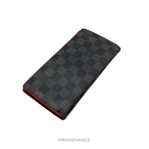 🔴 Louis Vuitton Brazza Long Wallet - Damier Graphite Red - Picture 5 of 8